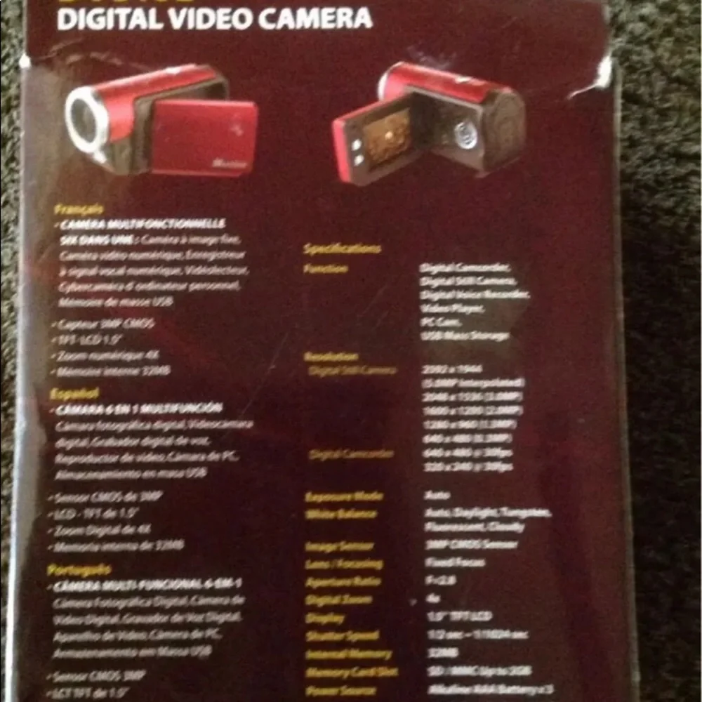 Mustek DV316L Digital Video Camera 6-in-1 Multifunctional Camera